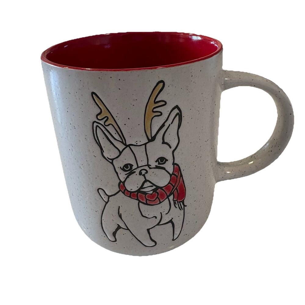 Spectrum Designz Christmas French Bulldog Ceramic Coffee Mug Frenchie 16oz